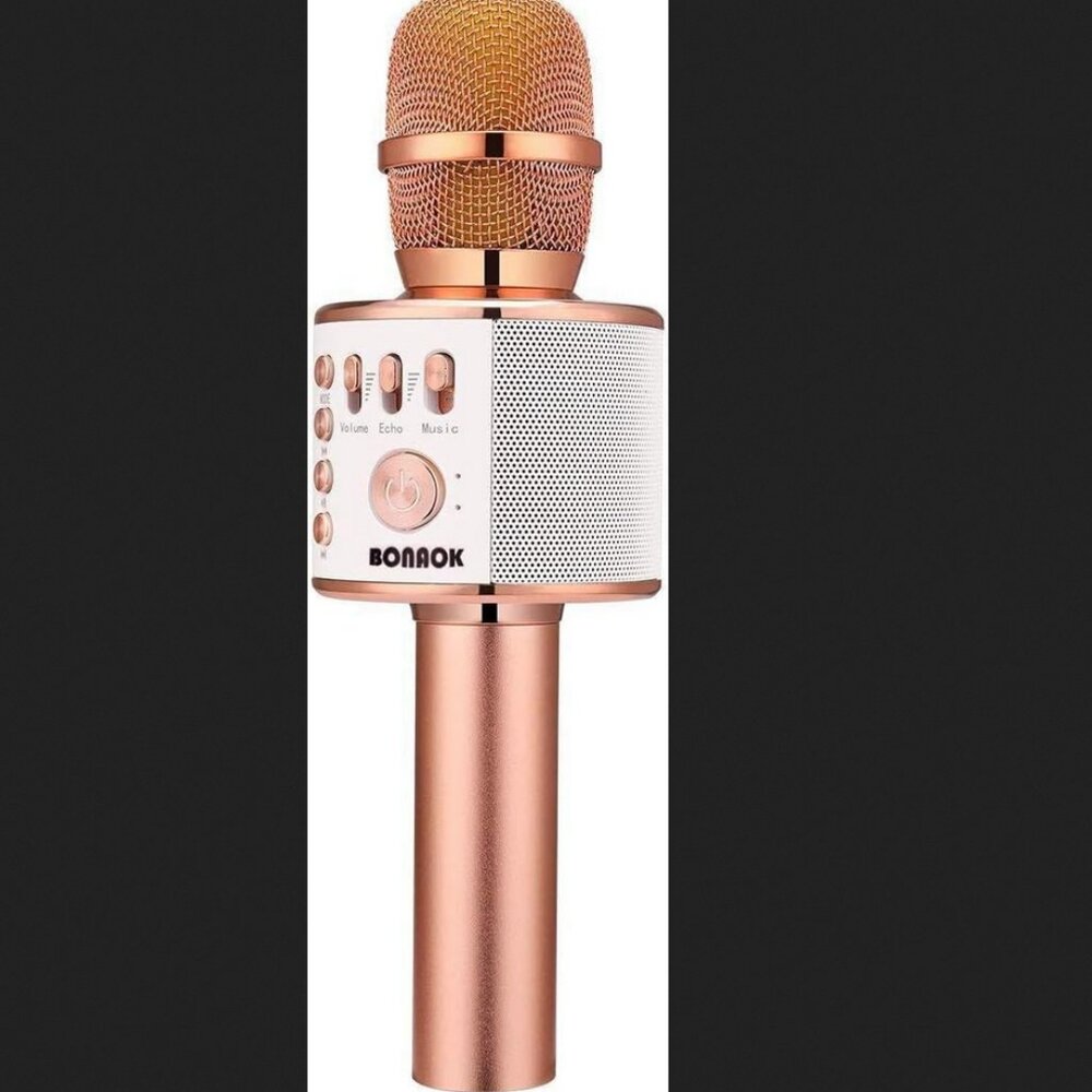 BONAOK Wireless Bluetooth Karaoke Microphone